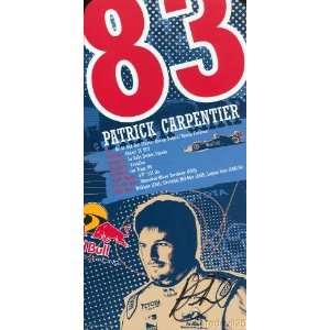  2005 Patrick Carpentier autographed Red Bull IRL postcard 