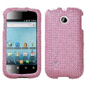  Rhinestones Protector Case for Huawei Ascend II M865, Pink 