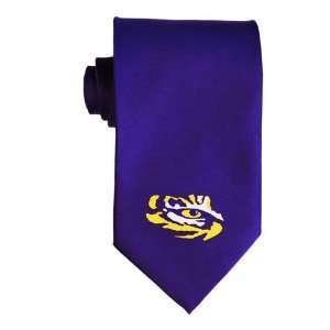  LSU Tigers Eye Solid Logo Necktie: Sports & Outdoors