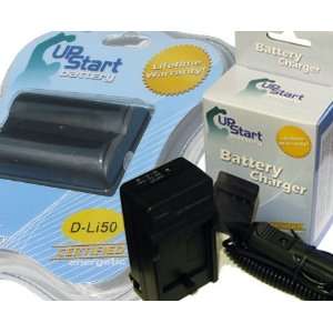 UpStart Battery D Li50 Replacement Battery and AC/DC Dual Charger Kit 