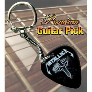  Metallica Black St Anger Premium Guitar Pick Keyring 