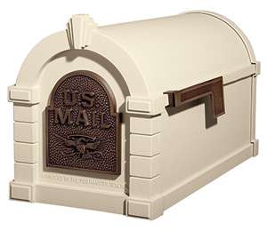 Gaines Keystone Mailbox & Matching Metal Mail Box Post  