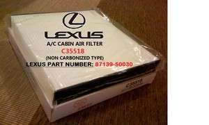 LEXUS GS300 GS430 LS430 SC430 NONCARBONIZED AC CABIN FILTER OPTIMIZED 
