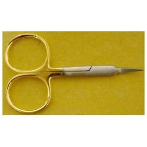  Arrow Point Curved 3.5 Gold Tone Scissor