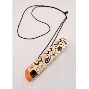  Ceramic Flute Ocarina Necklace (Fair Trade) Musical 