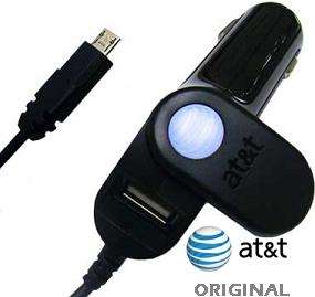 AT&T Car Charger W. USB Port For LG UX310, Motorola ADMIRAL, Motorola 