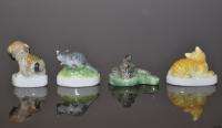 FINE PORCELAIN HAND PAINTED CHINESE ZODIAC FIGURINES  