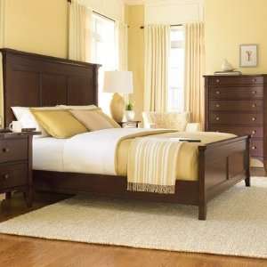  Abbott Place Panel Bed in Rich Warm Cherry Size: King 