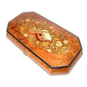  Grand 50 Note Swiss Music Box with Jewelry Compartments 