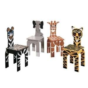  Hand Painted Animal Kids Chairs