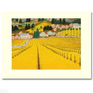 Sonoma Valley LIMITED EDITION Lithograph by Fanch Ledan AP Numbered 