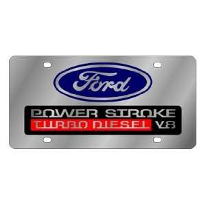  Ford Power Stroke Turbo Diesel License Plate Automotive