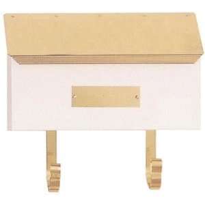   Smooth White Classic Rancher Wall Mounted Mailbox: Home Improvement
