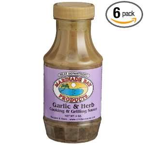 Marinade Bay Products Garlic & Herb Cooking & Grilling Sauce, 8 Ounce 