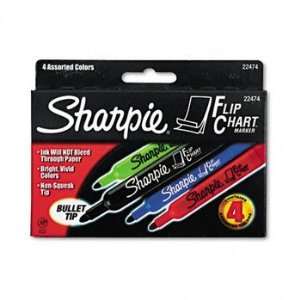  Sharpie Flip Chart Markers, 4 Colored Markers Office 