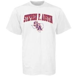 NCAA Stephen F. Austin Lumberjacks Youth White Bare Essentials T shirt