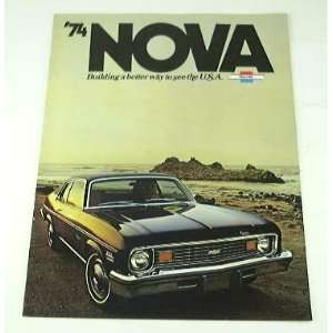  1974 74 Chevrolet Chevy NOVA BROCHURE Coupe Hatchback 