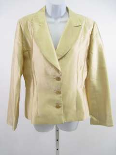 TAMMY APOSTOL COUTURE Gold Jacket Skirt Suit Set Sz L  