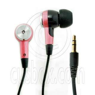 Pink New 3.5mm In Ear Earbuds Headphones for Apple iPod  