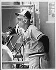1987 Cal Ripken Sr. Baltimore Orioles in dugout sun gla