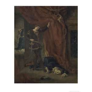  Hamlet Devant Le Corps de Polonius Giclee Poster Print by 