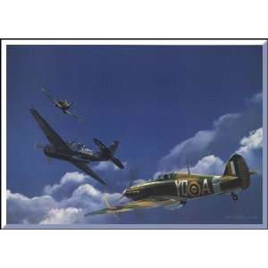   , TBM Avenger & Spitfire World War II Aviation Art: Home & Kitchen