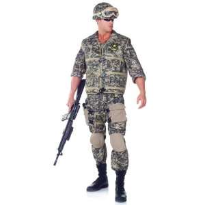 Lets Party By Underwraps U.S. Army Ranger Deluxe Adult Costume / Green 