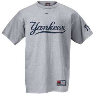  Nike New York Yankees Ash Practice IV T shirt Sports 