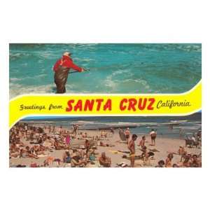  Greetings from Santa Cruz, California Travel Premium 