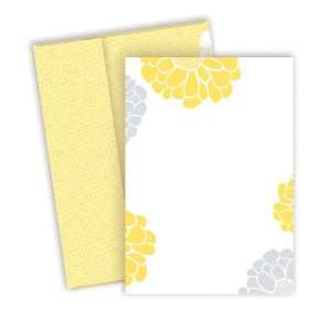  Sunny Flowers Invitation with Envelopes Health & Personal 