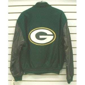 III Green Bay Packers Wool And Leather Team Jacket  