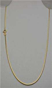 18K (750) Solid Yellow Gold Chain Necklace 9.3 Grams 19.5 Long   Made 