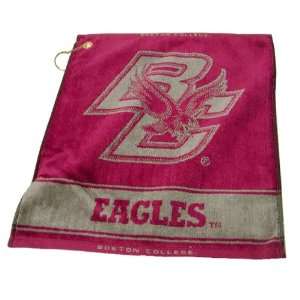  College Eagles Woven Jacquard Golf Towel   Golf: Sports & Outdoors