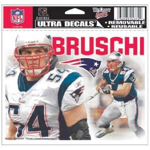 Teddy Bruschi Patriots Static Cling Decal *SALE*  Sports 