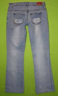 Tyte sz 3 x 29 Distressed Destroyed Stretch Womens Blue Jeans Denim 