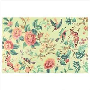  Floral and More Roku Sage / Peach Contemporary Rug Size 5 