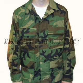 USGI US Army WOODLAND CAMO BDU Shirt SMALL / LONG NEW  