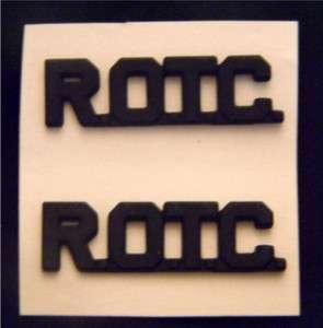 US Army ROTC letters military pin subdued set  