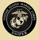 USMC MARINES SNIPER TAN T SHIRT LONG SLEEVE M XXXL