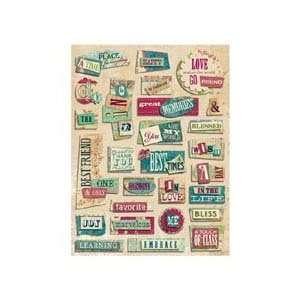    Classic K Margo Collage Words Grand Adhesions: Office Products