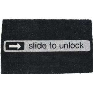  Slide To Unlock Coir Doormat Patio, Lawn & Garden
