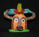 hand carved hopi folk art mask by gregory lomayesva expedited