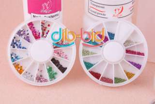   Powder Primer UV Liquid Nail Art Tip Dust Strip Hexagon Kits Set #5