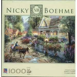    Nicky Boehme 1000 Piece Puzzle   A Country Greeting: Toys & Games