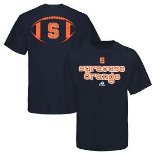  adidas Syracuse Orange Backfield T Shirt   Navy Blue 