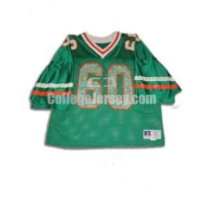  Green No. 60 Game Used Florida A&M Russell Football Jersey 