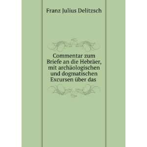   und dogmatischen Excursen Ã¼ber das .: Franz Julius Delitzsch: Books