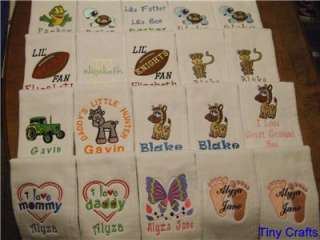 Burp Cloths Personalized Custom Gift Baby/Shower  