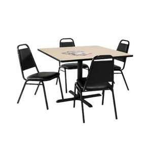   with Beige Top and Black Vinyl Stack Chairs: Industrial & Scientific