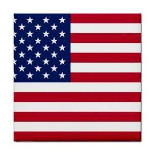  United States Flag Tile Trivet 